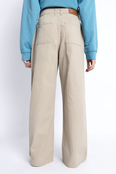 The Beige Wide Leg Pants