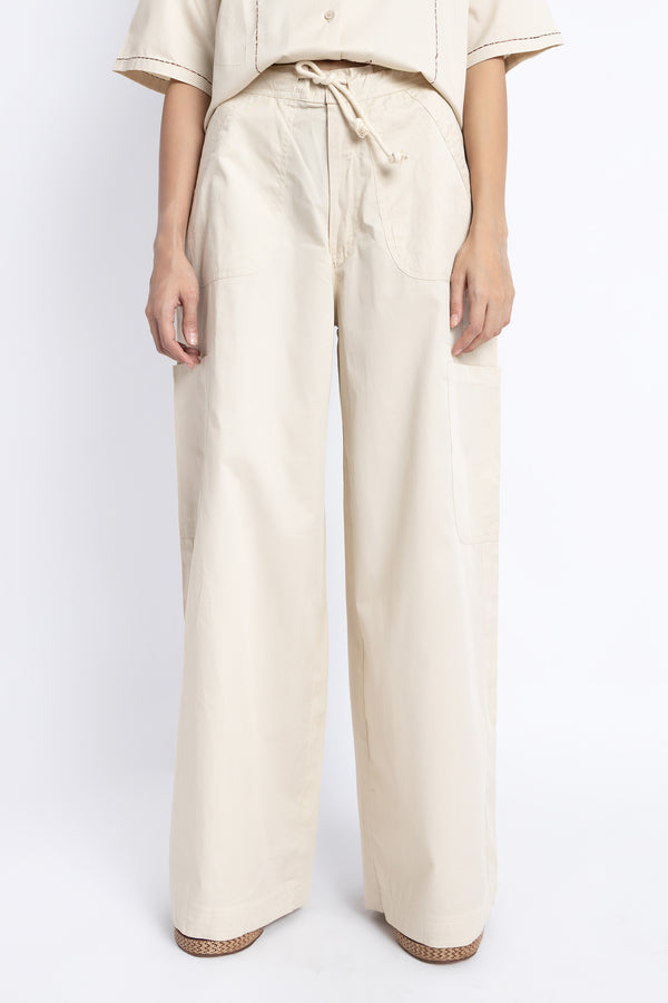 The Almond Milk Wide Leg Trousers