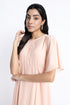 The Georgette Peach Dress