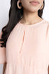 The Georgette Peach Dress