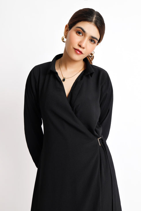 Black Belted Dress