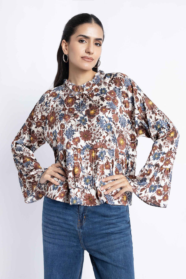 The Floral Peplum Top
