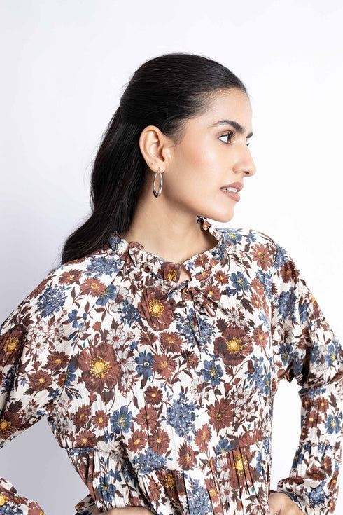 The Floral Peplum Top