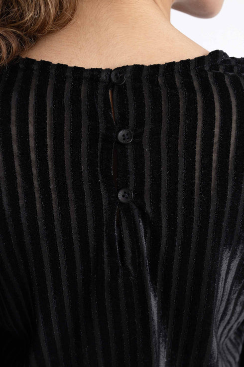 The Black Velvet Regular Fit Top