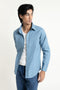 The Blue Relaxed Fit Jacquard Shirt