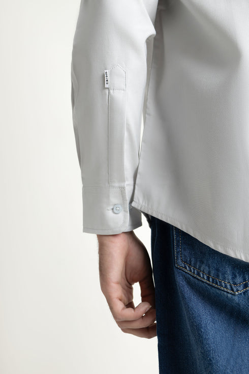 The Ice Blue Relaxed Fit Jacquard Shirt