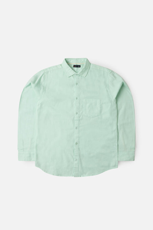 Aqua Textured Cotton Shirt