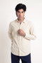 Oatmeal Textured Cotton Shirt