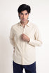 Oatmeal Textured Cotton Shirt