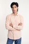 Peach Textured Cotton Shirt