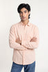 Peach Textured Cotton Shirt