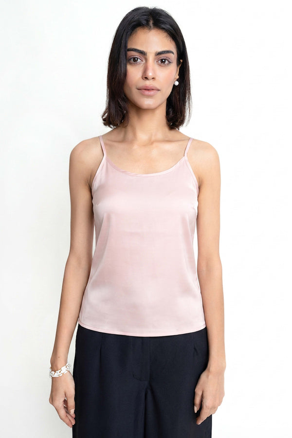 The Pink Silk Camisole