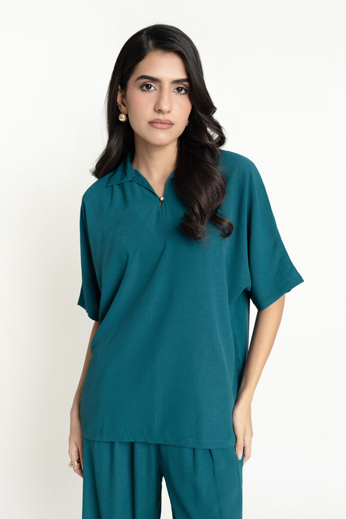 The Teal Green Oversized Shirt