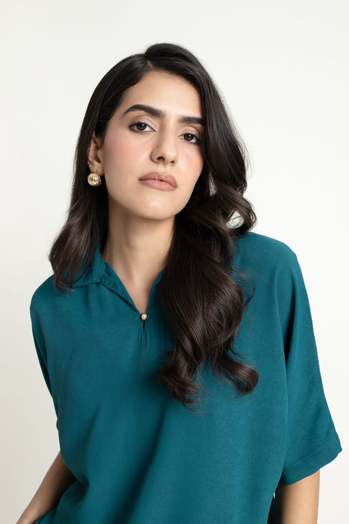 The Teal Green Oversized Shirt