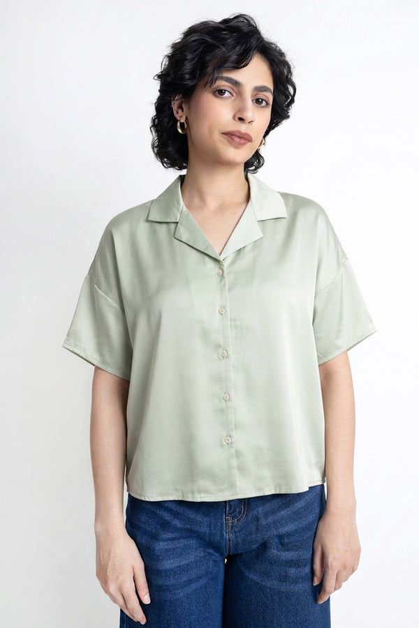 The SIlk Oversized Kimono Shirt