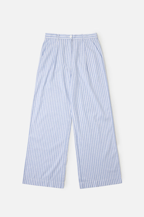The Wide Leg Pleated Pants