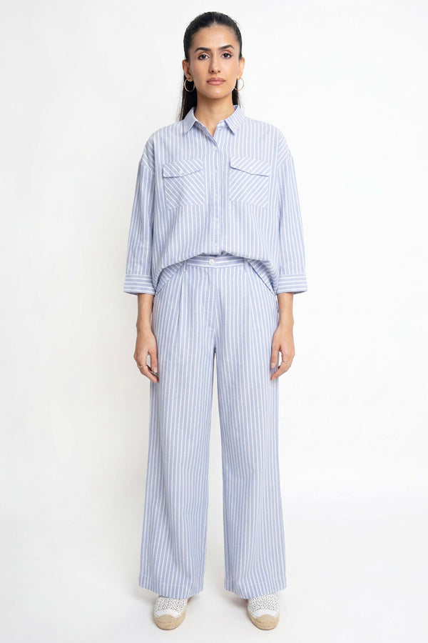 The Wide Leg Pleated Pants