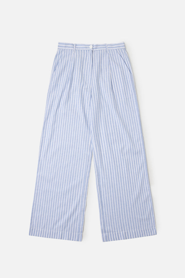 The Wide Leg Pleated Pants