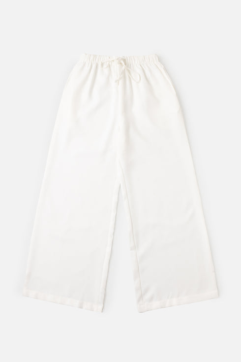 The White Relaxed Fit Trousers