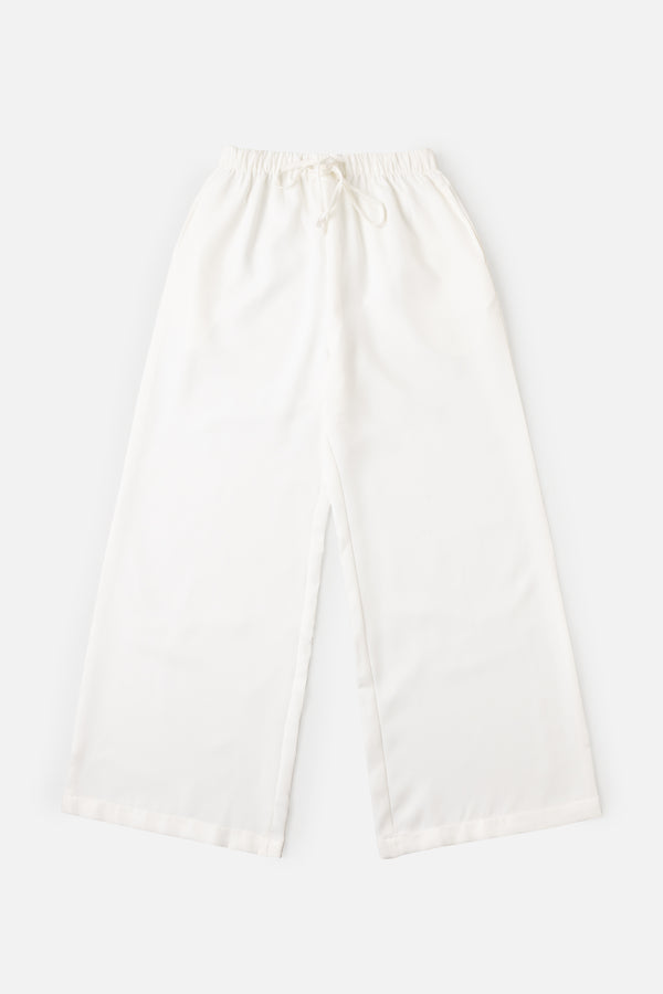 The White Relaxed Fit Trousers