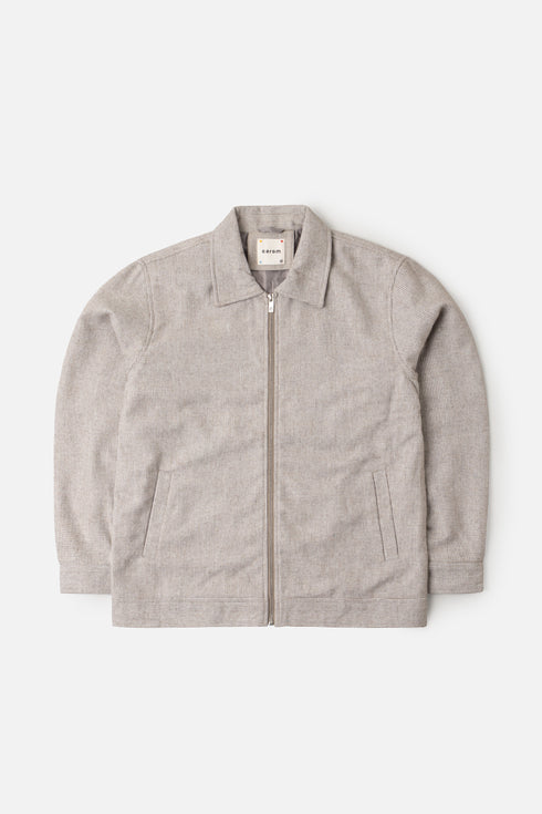 The Oversized Jacqaurd Wool Jacket