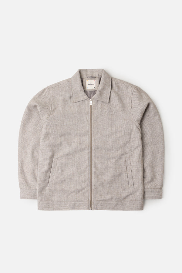 The Oversized Jacqaurd Wool Jacket