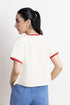 Imagine Boxy Cropped Ringer T-Shirt