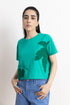 Green Cropped Boxy T-Shirt