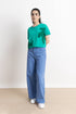 Green Cropped Boxy T-Shirt