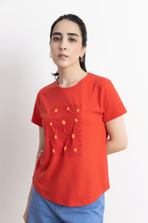 Flowers Graphic T-Shirt