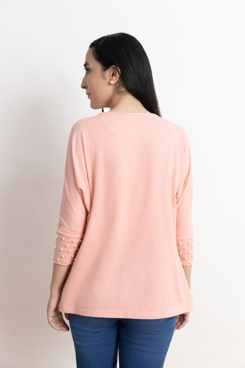 Peach Batwing T-Shirt