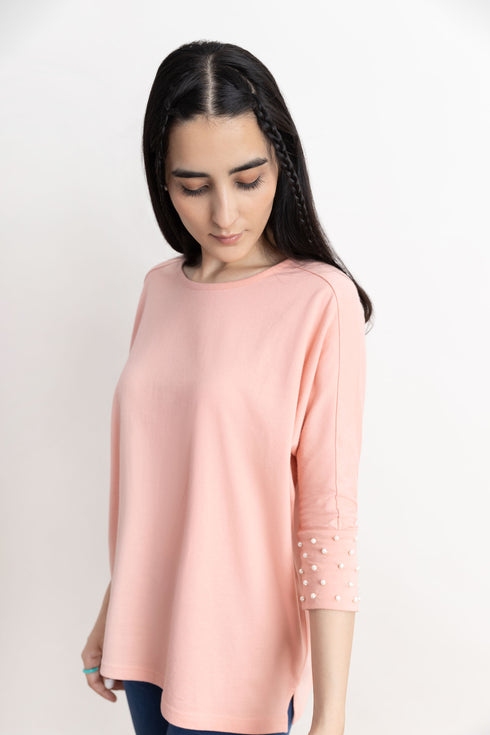 Peach Batwing T-Shirt