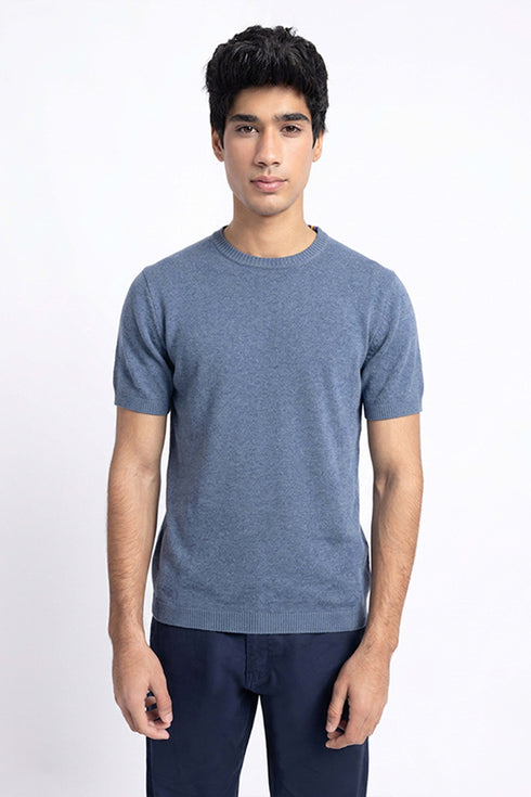 The Blue Mirage Knit T-Shirt