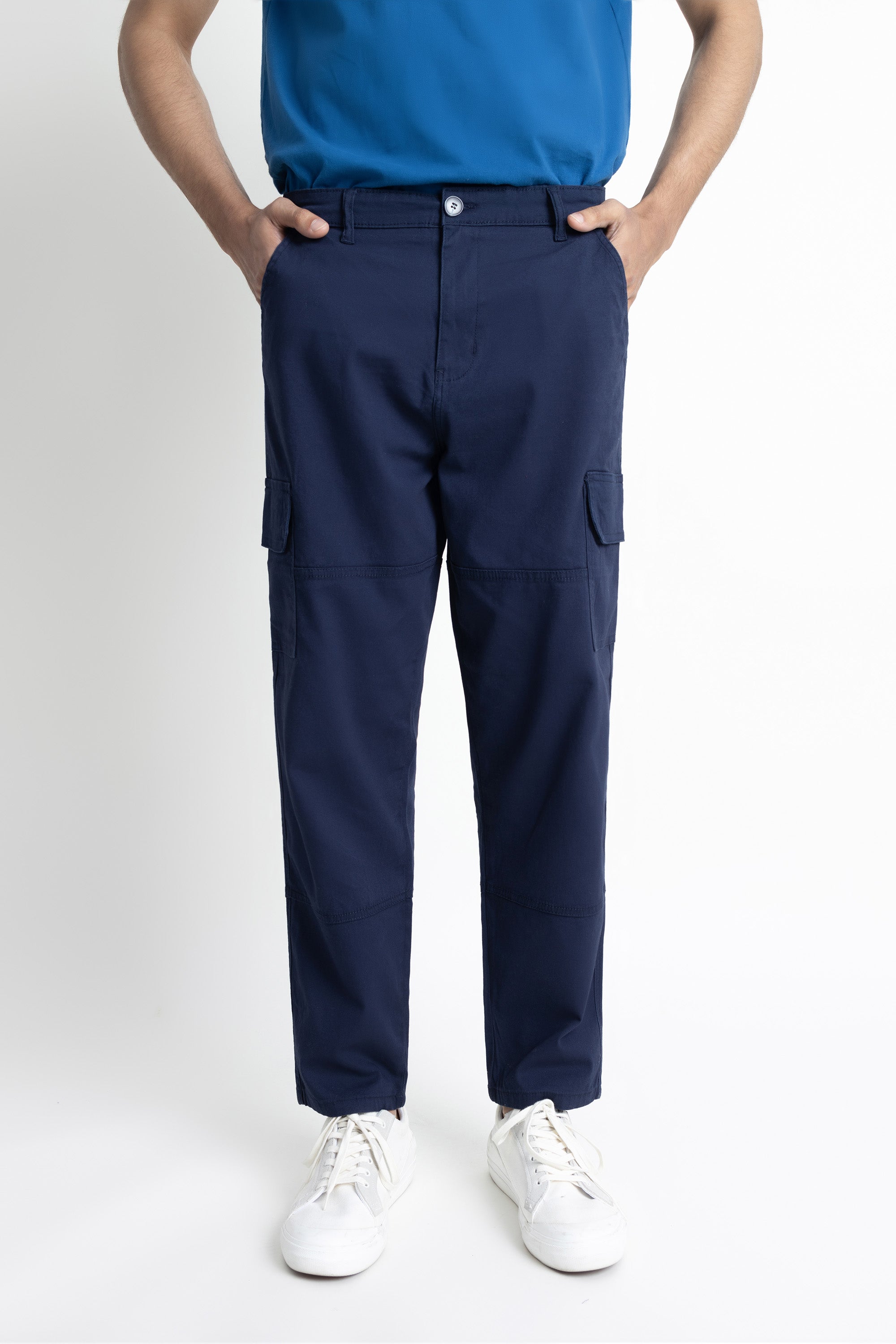 The Navy Blue Cargo Pants –